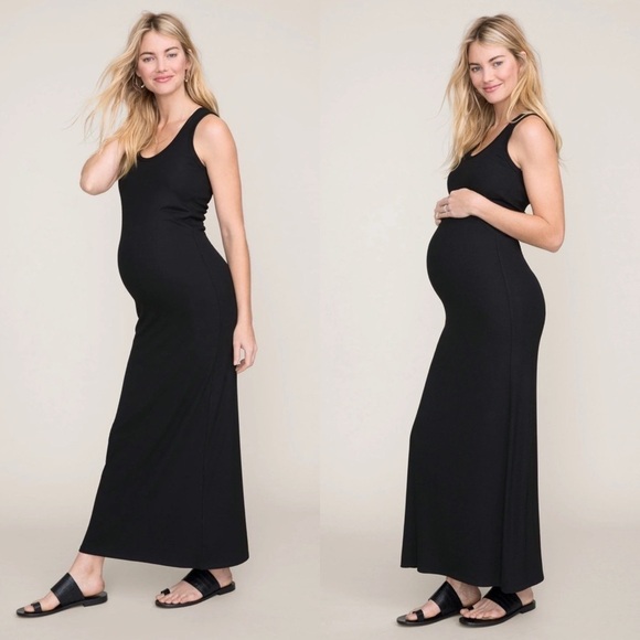 Hatch Maternity “The Long Body Tank Dress” Cotton Stretch - Picture 1 of 10